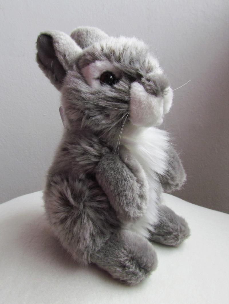 Plyšový králík šedý