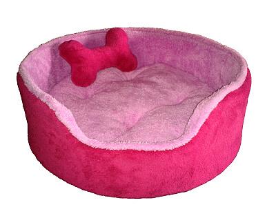 Kulatý pelíšek s kostí