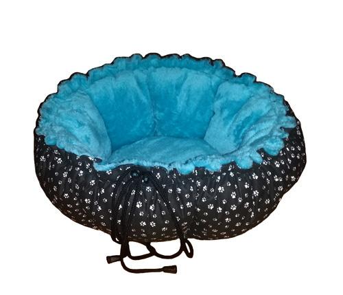 Rozkládací pelíšek - kruh s mini polštářky