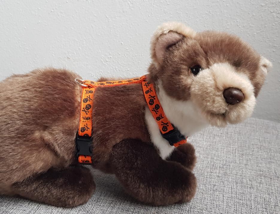 Postrojek- lebky na oranžové